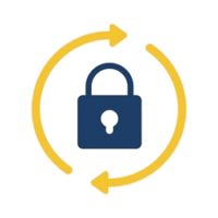 cadenas + arrière rond blanc